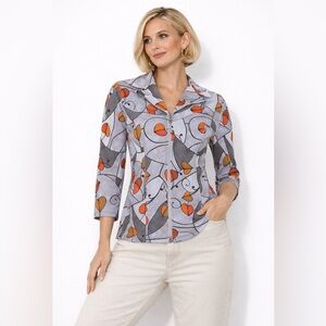 DOLCEZZA Zip Blazer “Albero Della Vita” NWT